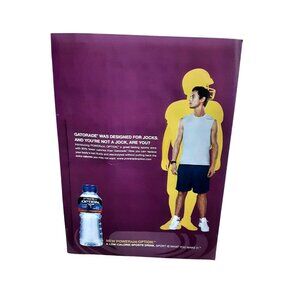 2005 Powerade Option Vintage Print Ad Sports Drink Athlete Theme